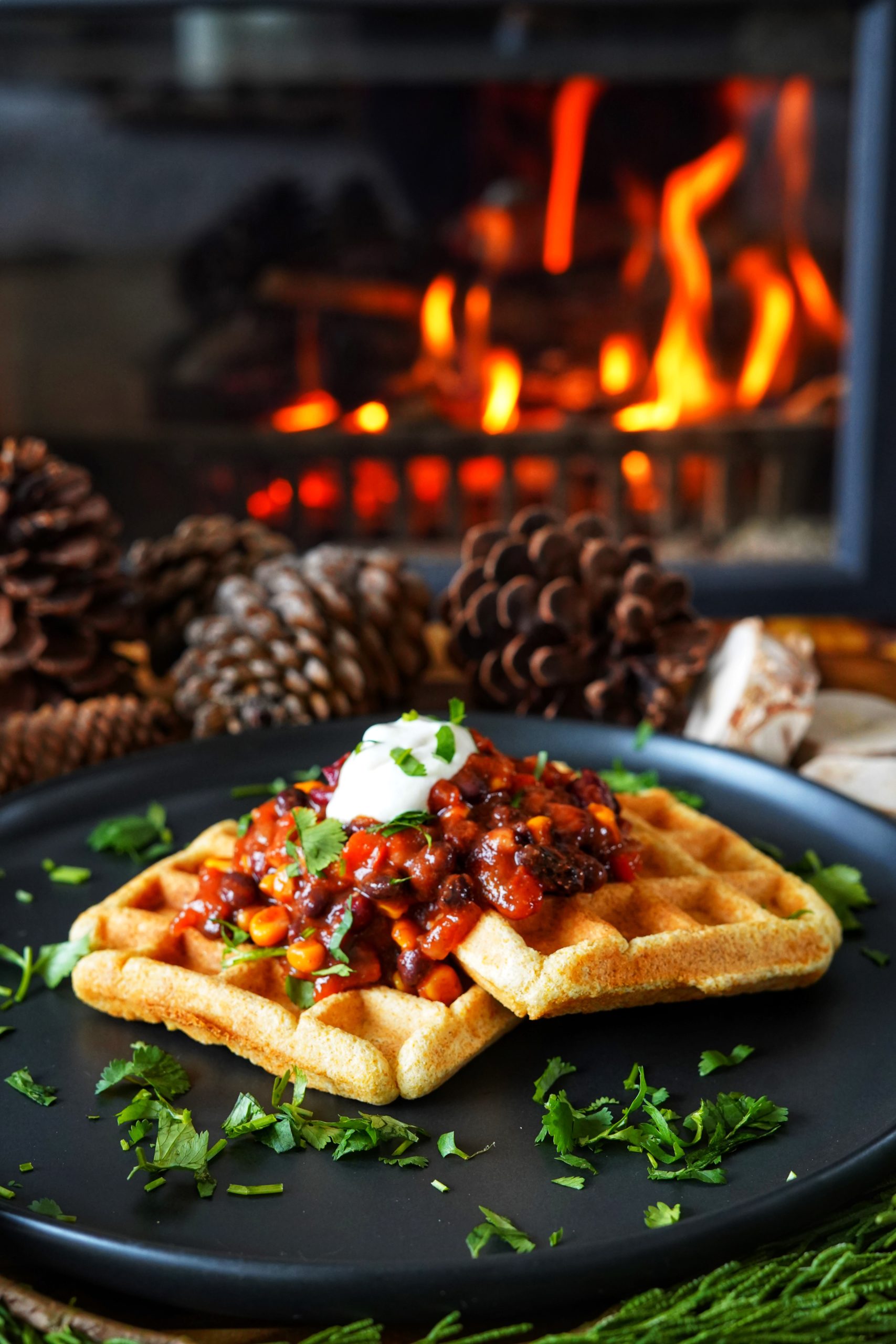 Cornbread Waffles (vegan, gluten free, oil free) - Veggiekins Blog