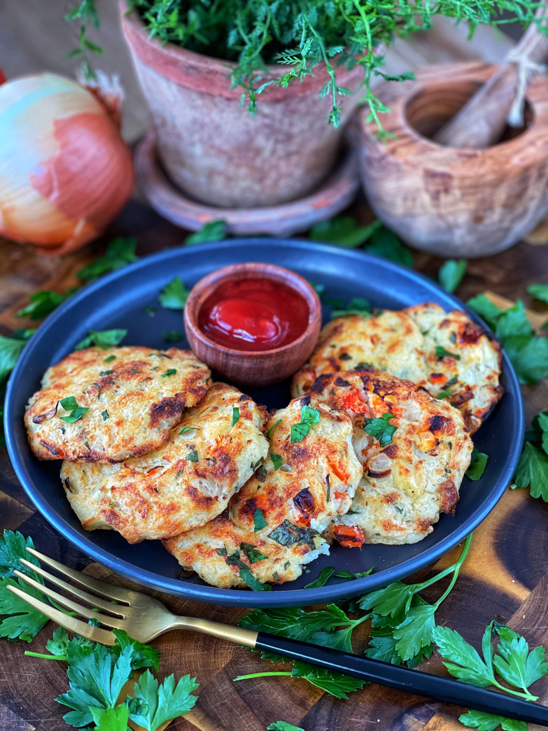 Savory Potato Pancakes | Plantiful Kiki | Plant based Eating & Living